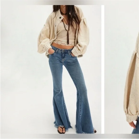 NWOT Free People We The Free Cute In This Cardi - Tea Ivory Cream - Large - Picture 3 of 10